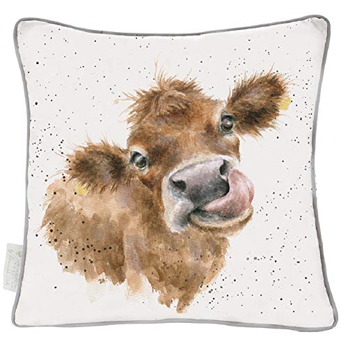 Wrendale Designs The Country Set Moo Kissen mit Federfüllung, Kuh von Wrendale Designs