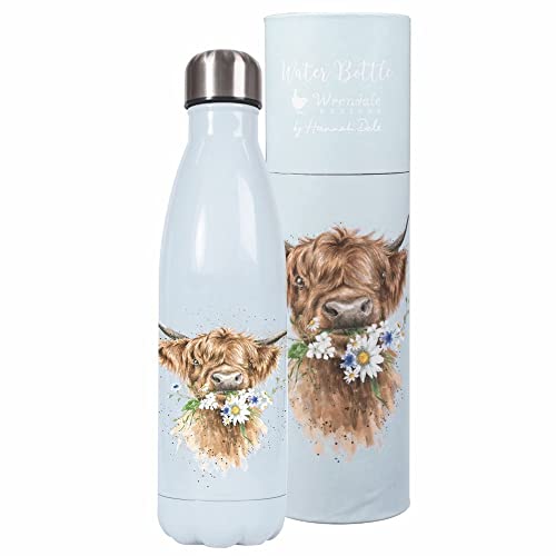 Wrendale Designs Wasserflasche mit Kuh-Motiv, 500 ml, Daisy Cow von Wrendale Designs