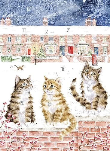 Wrendale Designs by Hannah Dale - In The Lane, Snow Is Glistening – Adventskalender – 210 mm x 297 mm von Wrendale Designs