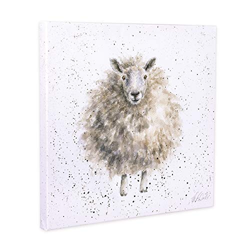 Wrendale Designs by Hannah Dale - "The Woolly Jumper" Kunstdruck auf Leinwand, mittelgroß, 500 x 500 mm von Wrendale Designs