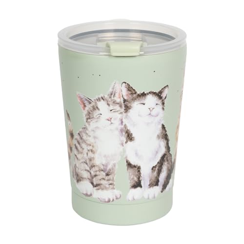 Wrendadle Designs Thermal Travel Mug 320 ml (320ML, CAT) von Wrendale Designs