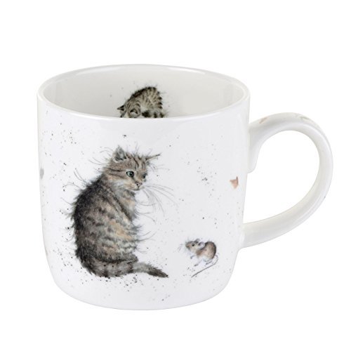 Wrendale Cat And Mouse Mug by Wrendale by Royal Worcester von Wrendale by Royal Worcester