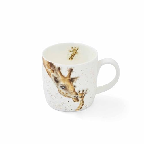 Wrendale by Royal Worcester Tasse mit Giraffenkuss-Motiv, mehrfarbig von Portmeirion