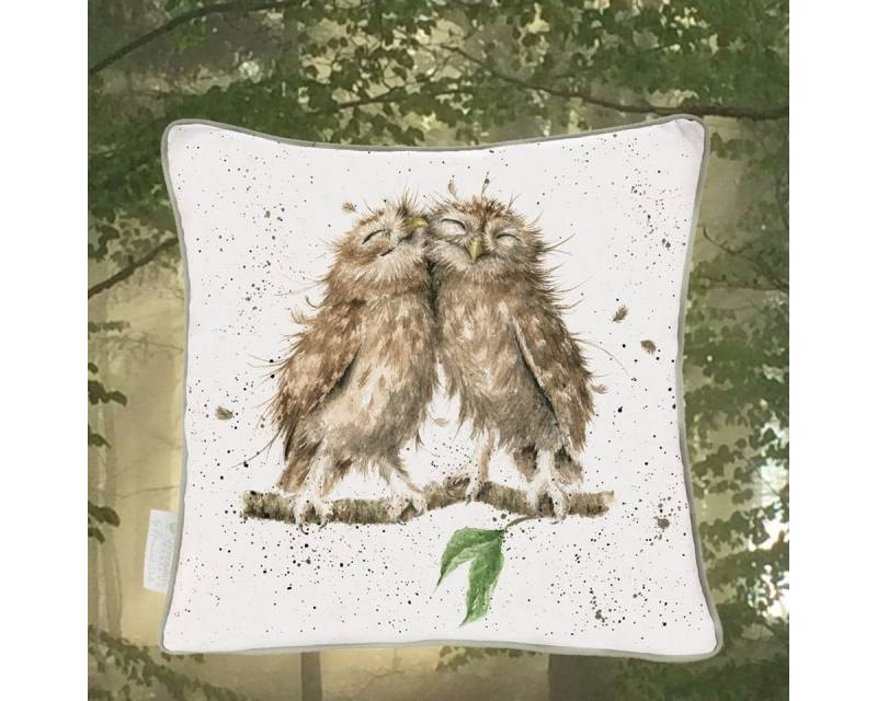 Wrendale Dekokissen Wrendale Designs Baumwoll-Leinen Kissen Kuschel-Eulen Wrendale Dekokissen Wrendale Designs Baumwoll-Leinen Kissen Kuschel-Eulen von Wrendale