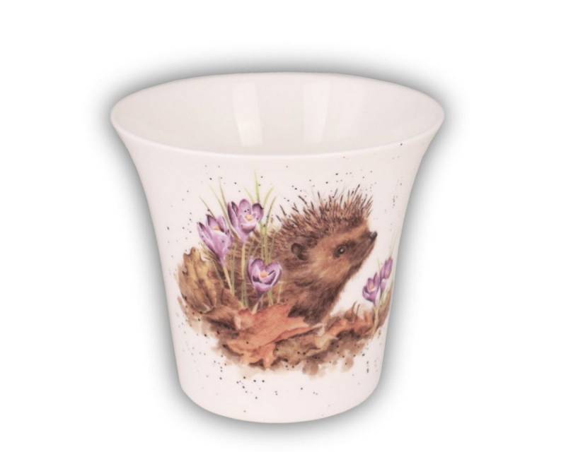 Wrendale Dekovase Wrendale Designs Porzellan Vase/Übertopf Igel (Stück) von Wrendale