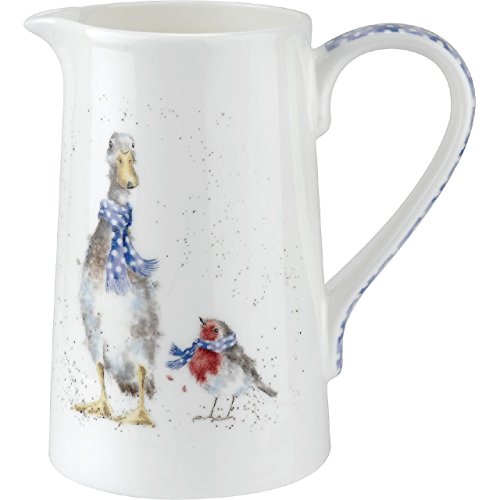 Wrendale Krug (Ente und Rotkehlchen), Knochenporzellan, Mehrfarbig, 0,5 Liter von Portmeirion