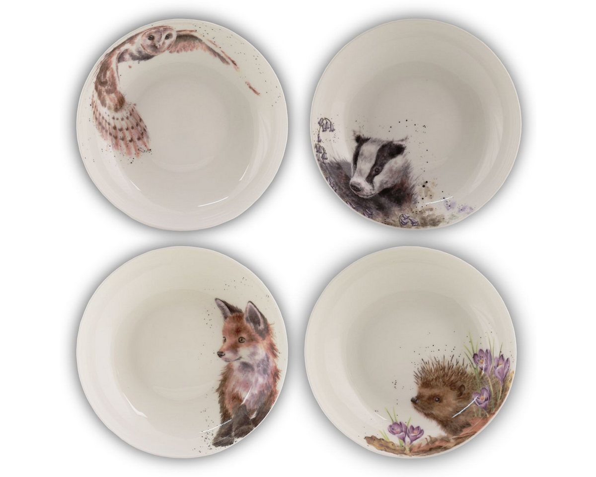 Wrendale Pastateller Wrendale Designs Pasta- & Suppenteller 4er-Set: Igel Fuchs Eule Dachs Wrendale Pastateller Wrendale Designs Pasta- & Suppenteller 4er-Set: Igel Fuchs Eule Dachs von Wrendale