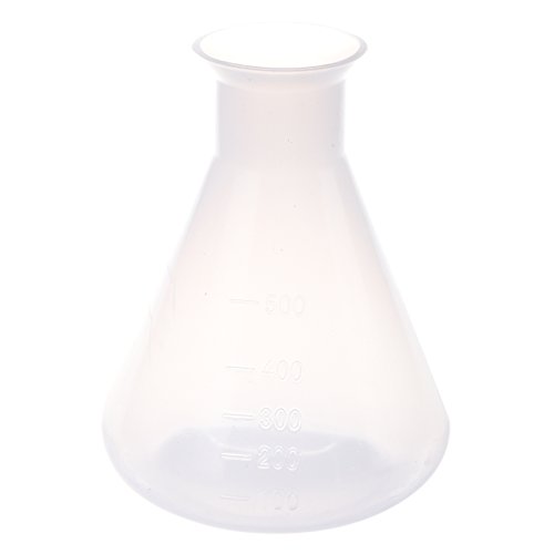 500 ml klare Kunststoff Laborchemikalie Erlenmeyerkolben Vorratsflasche von Wresetly