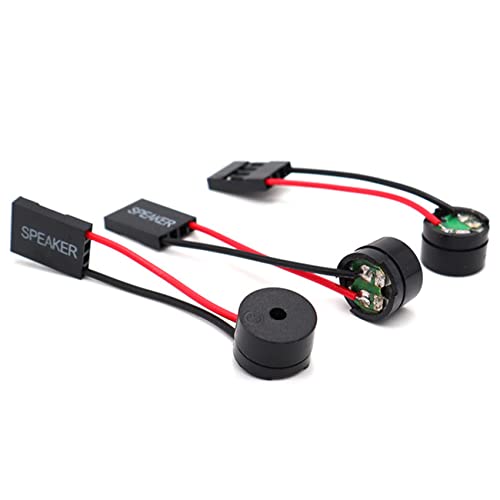 Wresetly 20 Stück PC Motherboard Mini Lautsprecher Computer Desktop Schutzabdeckung DIY Interner Code Mini Buzzer Stecker von Wresetly