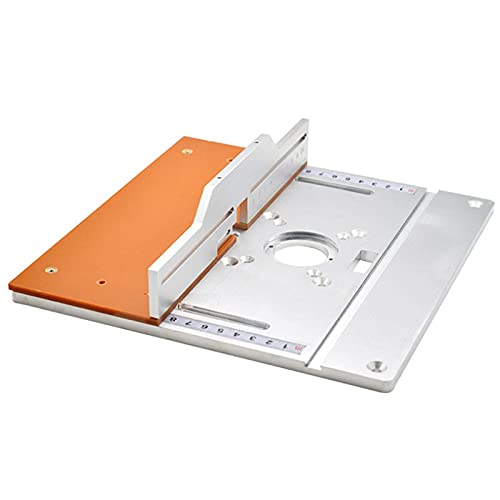 Wresetly Einlegeplatte Elektrisches Fräsen Flip Board mit Gehrungslehre Führung Holzbearbeitung Werkbank von Wresetly