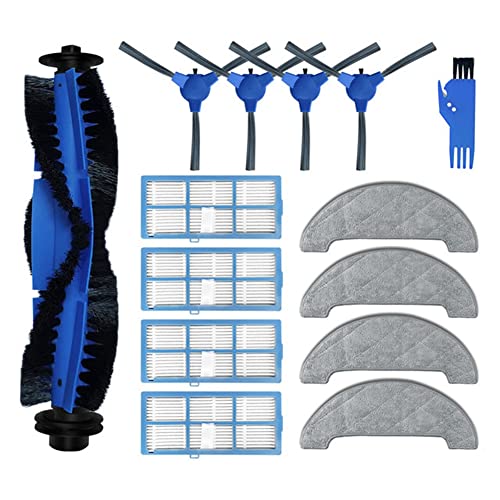 Wresetly FüR Ultenic D5 Serie D5S / D5S / D5S + Roboter-Staubsauger Ersatz Ersatzteile HauptseitenbüRste Hepa-Filter von Wresetly