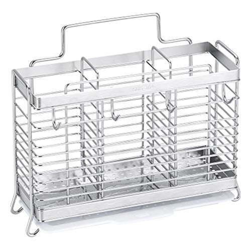 Wresetly KüChe HäNgen Edelstahl EssstäBchen Besteckhalter Organizer Rack Drainer Lagerung von Wresetly