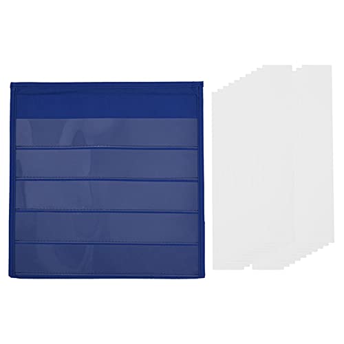 Wresetly Tasche für Grafik-Tablets mit 20 x trocken abwischbaren Karten, pädagogische Tasche für Tischcomputer mit Doppel- und freistehend (13 x 12 ) von Wresetly