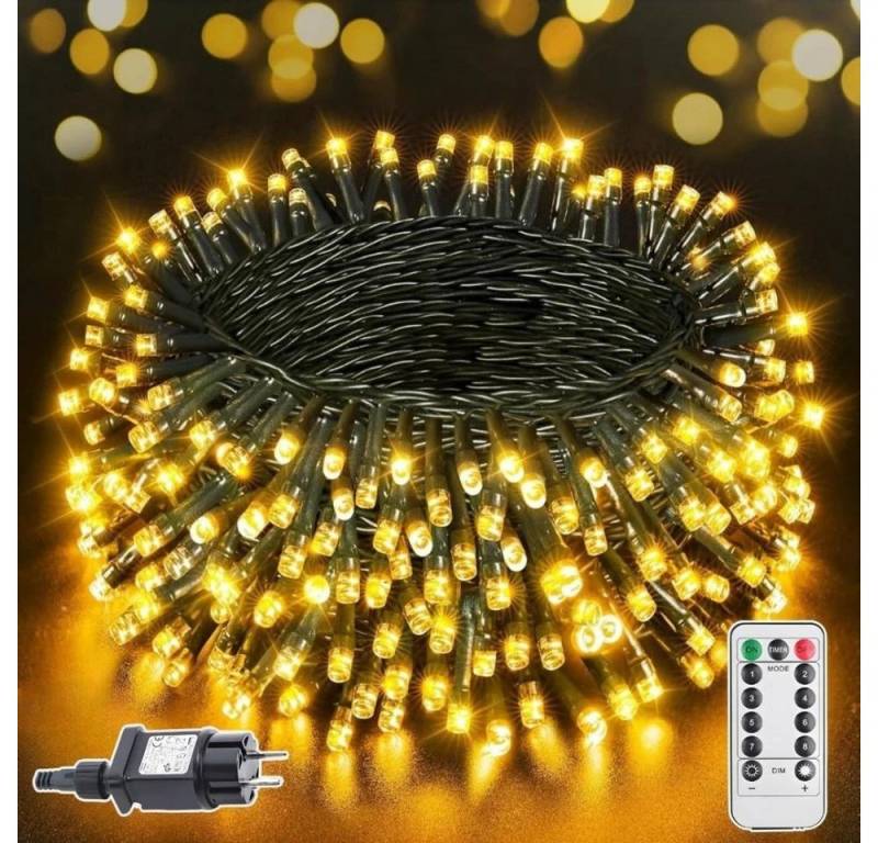 Wrischan Lichterkette 20M USB 200 LED Weihnachtslichter Wasserdicht Weihnachtsdeko, Wasserdichte 20M Kupferdraht Lichterkette mit 200 LEDs Wrischan Lichterkette 20M USB 200 LED Weihnachtslichter Wasserdicht Weihnachtsdeko, Wasserdichte 20M Kupferdraht Lichterkette mit 200 LEDs von Wrischan