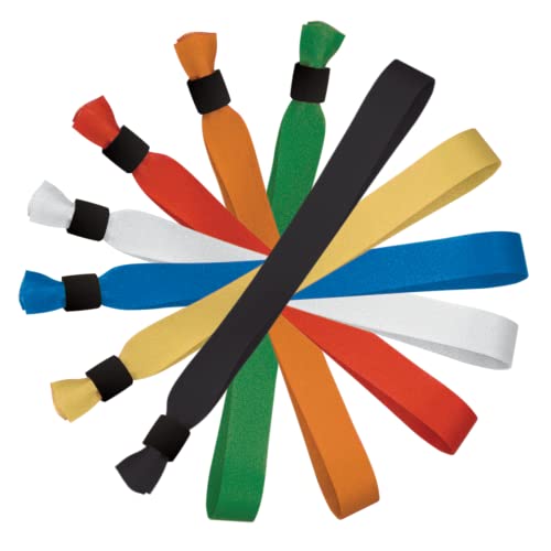 20 Schwarz Satin-Stoff-Armbänder, Stoffarmbänder mit Kunststoffverschlüssen von Wrist Magic Studio