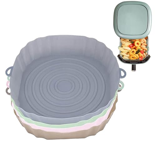 Silicone Air Fryer Liners, Round Reusable Basket Pot With Side Handles, Non-Stick Baking Tray And Cooking Accessory, Perfect For Oven And Kitchen Use, Multi-Purpose Kitchen Use Silicone Air Fryer Liners, Round Reusable Basket Pot With Side Handles, Non-Stick Baking Tray And Cooking Accessory, Perfect For Oven And Kitchen Use, Multi-Purpose Kitchen Use von Wrohto