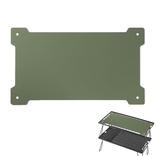 Table Top Board, Rectangular Camping Desktop with Smooth Corners, Solid Steel Replacement Plate, Perfect for Outdoor Cooking, Folding Table, Picnic, RV Use, Easy to Clean Table Top Board, Rectangular Camping Desktop with Smooth Corners, Solid Steel Replacement Plate, Perfect for Outdoor Cooking, Folding Table, Picnic, RV Use, Easy to Clean von Wrohto