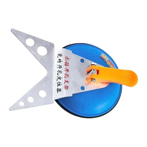Tile Hole Locator, Suction Cup Tiles Opening Fixer, Aluminum Alloy Vacuum Base Suction Cups Positioning Fixer for Ceramic, Glass, Porcelain, Easy Installation Tool for Home Improvement, 18.5x12x5cm Tile Hole Locator, Suction Cup Tiles Opening Fixer, Aluminum Alloy Vacuum Base Suction Cups Positioning Fixer for Ceramic, Glass, Porcelain, Easy Installation Tool for Home Improvement, 18.5x12x5cm von Wrohto