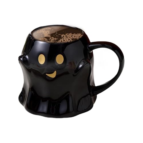 Wrohto Mug, Cute Ghost Drinking Mugs, Spooky Ceramic Mug, Novelty Ghostface Coffee Cup, 440ml Ghost Mug, Ghost-themed Mugs, Spooky Coffee Cup, Ghostface Tea Mug, Ceramic Ghost Cup von Wrohto