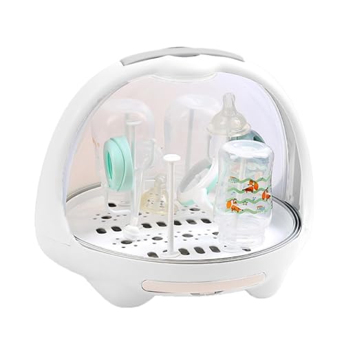 Wscwl Trockenständer Babyflaschen, Abtropfgestell Für Babyflaschen Babyflaschen Wäscheständer Mit Abnehmbarer Abtropfschale Aufbewahrungsbox Für Kleinkinderflaschen Mit Abdeckung von Wscwl