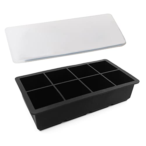 Große Eiswürfel Tablett Stapelbare Große Silikon Quadratrunde Eiswürfelform Für Whisky Cocktails Einfache Freisetzung Große Eiswürfel Tablett Stapelbare Große Silikon Quadratrunde Eiswürfelform Für Whisky Cocktails Einfache Freisetzung von Wsdsgz
