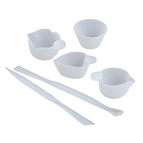 Nicht Stick Messbecher Mit Präzisem Skala Harz Mischbecher Kartenschlitzbecher Abgabe Tasse Epoxy Split Tasse Rührstab Rühre von Wsdsgz