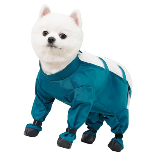 Wsdsgz Outdoor Hunde Overall Mit Fußabdeckung Staubfeste Haustier Leggings Hosen Wasserdichtes Gedächtnisstuch Für Kleine Rassen Die Staubdes Hunde Overall Für Strände Gehen von Wsdsgz
