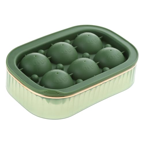 Runde Eiswürfelschale Mit Deckel Easy Freisetzung Eisball Box Sphere Eiskugeln Für Cocktail Whiskyhockey Schimmel Küche Tool von Wsdsgz