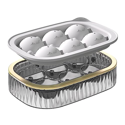 Runde Eiswürfelschale Mit Deckel Easy Freisetzung Eisball Box Sphere Eiskugeln Für Cocktail Whiskyhockey Schimmel Küche Tool von Wsdsgz