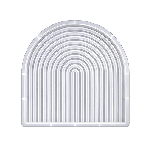 Striped Silikonformen Für Harzgussbogentür Tablett Formen Epoxidguss Craft Cup Matte Harzform Form von Wsdsgz