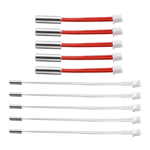Wsdsgz 10pcs 24 V 50W Patrone Heizung Mit XH2.54-2Pin 100K Thermistor Mit PH2.0-2PIN 3D Drucker Hotend 150-mm Heizstange von Wsdsgz