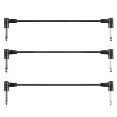 Wsdsgz 3/6pcs Gitarrenpedalkabel Effekt Kabelkabel Ersatz E Gitarrenpatches Kabel Rechte Pedalplattenkabel von Wsdsgz