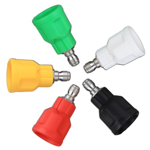 Wsdsgz 5pcs Power Waschmazlendüsenspitze Rostbeständiges Edelstahl Schnellverbindungswaschdüsenschutzschutzzubehör Wsdsgz 5pcs Power Waschmazlendüsenspitze Rostbeständiges Edelstahl Schnellverbindungswaschdüsenschutzschutzzubehör von Wsdsgz