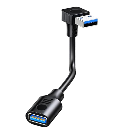 Wsdsgz USB3.0 Verlängerungskabel 90 Grad Abgewinkelter Stecker Draht Männlich Weibliches Adapterkabel Für Computerzubehör Schwarz von Wsdsgz