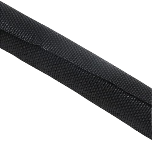 Kabelbaumschläuche, geflochtene Kabelschlauchhülsen, Kabelschlauch, 1 m selbstschließende, flexible Industrieummantelung, geflochtenes PET, Geflechtschlauch for Rohrleitungen(Black,60mm) von WsidQokfn