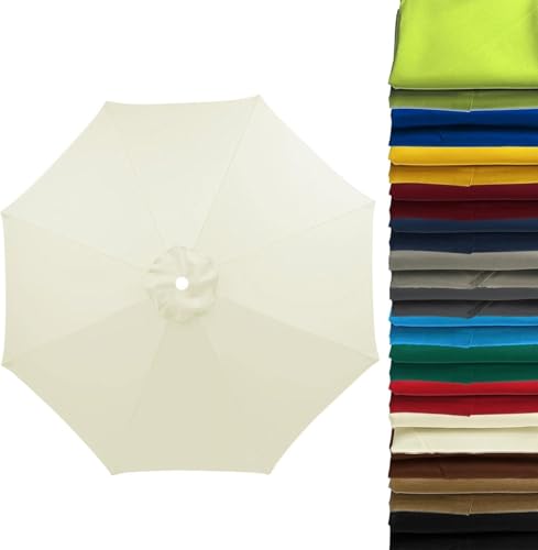 Sonnenschirm Ersatzbezug 2m-4m für 6/8 Streben | UV50+ Windfest & Wasserdicht | Leichtgrauer Premium Stoff für Garten, Terrasse, Strand, Pool,#!-350 cm 8 streben Sonnenschirm Ersatzbezug 2m-4m für 6/8 Streben | UV50+ Windfest & Wasserdicht | Leichtgrauer Premium Stoff für Garten, Terrasse, Strand, Pool,#!-350 cm 8 streben von Wttagkl