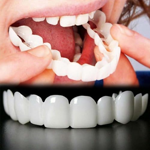 Wttfc 2 Paare Prothesen ZäHne Kosmetische Veneers,Falsche ZäHne Veneers Oben Und Unten,NatüRlich Zahnprothese Snap On Zahnersatz Veneers GefäLschte ZäHne LäCheln Instant Veneers Gebiss Wttfc 2 Paare Prothesen ZäHne Kosmetische Veneers,Falsche ZäHne Veneers Oben Und Unten,NatüRlich Zahnprothese Snap On Zahnersatz Veneers GefäLschte ZäHne LäCheln Instant Veneers Gebiss von Wttfc