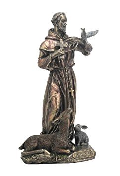Wu Heiliger Franz von Assisi Statue Skulptur von Wu