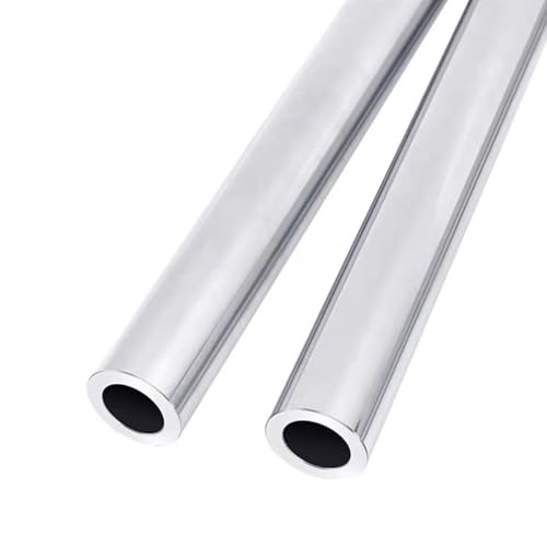 2 Stück 6063 Aluminium-Rundrohr, 4–8 mm Außendurchmesser, 1 mm Wandstärke, 500 mm Länge, Nahtloses Gerades Rohr for Heimwerker-Bastelmodelle, Silberfarben(6mm OD) von WuCaZRRsy