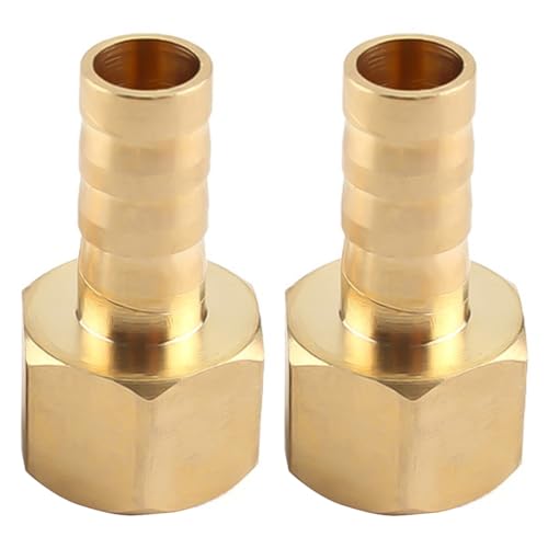 2 Stück Messing-Schlauchverschraubungen - 3/4 Zoll BSP-Innengewindeadapter, Hochfest, for Hydraulik-, Pneumatik-, Wasser- Und Gasrohrverbindungen(25mm) von WuCaZRRsy