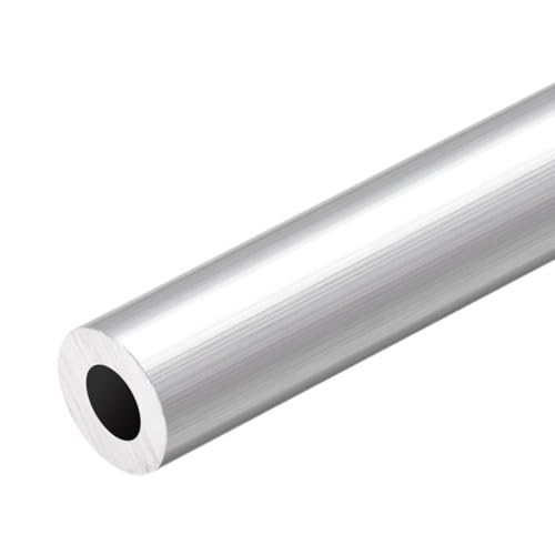 6063 Aluminium-Rundrohr, 20mm Außendurchmesser, 6–18mm Innendurchmesser, 500mm Länge, Nahtloses Gerades Aluminiumrohr for Heimwerker Und Industrielle Verwendung(20mm OD x 10mm ID) von WuCaZRRsy