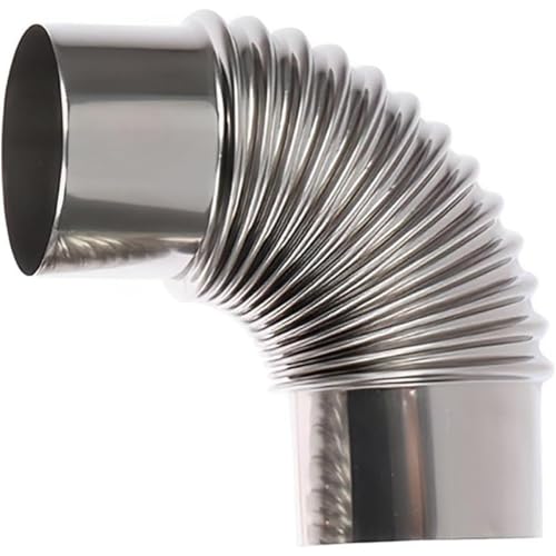 90°-Bogen-Ofenrohr, Edelstahl-Holzofenkamin Ø 110mm Ø 120mm, Hitzebeständiges Ofenverlängerungsrohr for Holzofen(120mm) von WuCaZRRsy