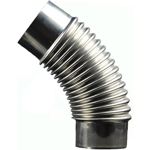 Ofenrauchrohr, 45°-Winkel-Schornstein-Abgasrohr, 60mm/70mm/80mm/90mm/100mm/110mm Edelstahl-Holzofen-Schornstein, Warmwasserbereiter-Abgasrohr(110mm) von WuCaZRRsy