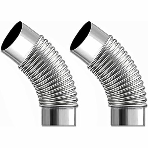 Ofenrohr-Set, 45-Grad-Kniestück, Ofenrohr, 2 Stück, Camping-Holzofenrohr, 2,36 Zoll, Edelstahl-Kniestück, Ofenrohr for Heißen Zeltofen Ofenrohr-Set, 45-Grad-Kniestück, Ofenrohr, 2 Stück, Camping-Holzofenrohr, 2,36 Zoll, Edelstahl-Kniestück, Ofenrohr for Heißen Zeltofen von WuCaZRRsy