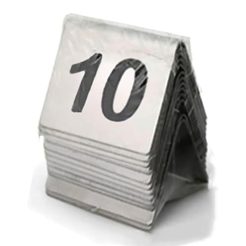 Tischnummern Aus Edelstahl, 1–10 Doppelseitige Tischnummernkarten, Stapelbare Tischnummern Aus Metall for Restaurantsitze, Partyzubehör for Hochzeitsjubiläen Tischnummern Aus Edelstahl, 1–10 Doppelseitige Tischnummernkarten, Stapelbare Tischnummern Aus Metall for Restaurantsitze, Partyzubehör for Hochzeitsjubiläen von WuCaZRRsy