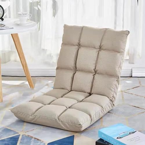 Klappbares Schlafsofa, Bodensitz Im Wohnzimmer, Verstellbarer Klappstuhl mit Rückenstütze, Leicht Zu Transportieren Und Zu Lagern, Geeignet Zum Nickerchen, Lesen, Spielen, Arbeiten, Anschauen golden von WuDLi