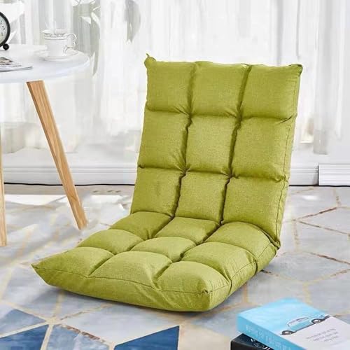 Klappbares Schlafsofa, Bodensitz Im Wohnzimmer, Verstellbarer Klappstuhl mit Rückenstütze, Leicht Zu Transportieren Und Zu Lagern, Geeignet Zum Nickerchen, Lesen, Spielen, Arbeiten, Anschauen green von WuDLi