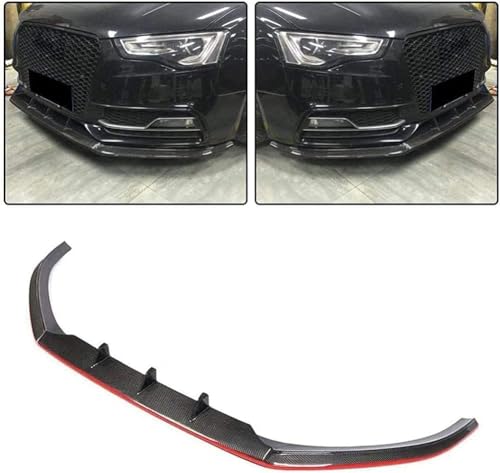 WuDLi Auto Frontlippe Frontspoiler für Audi A5 Sline S5 2D 4D 2012-2016,Frontstoßstange Splitter Protector Karosserie-Anbauteile von WuDLi