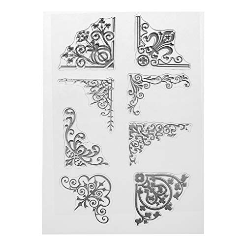 WuLi77 Eck-Silikon-Stempel für Karten-Herstellung Schablonen DIY Prägung Foto Album Basteln Kunst Handarbeit Geschenk Scrapbooking WuLi77 Eck-Silikon-Stempel für Karten-Herstellung Schablonen DIY Prägung Foto Album Basteln Kunst Handarbeit Geschenk Scrapbooking von WuLi77