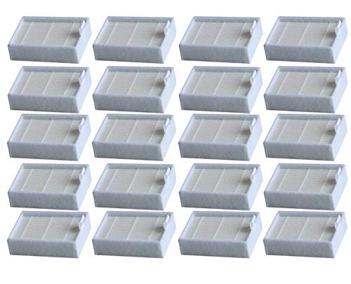 WuYan 20 Stück Hepa-Filter für Ilife Staubsauger, Ersatzfilter für Ilife v3 v3s v3s pro v5 v5s v5s pro roboter staubsauger von WuYan